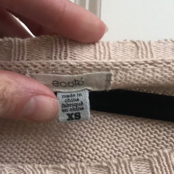 Ecoté blush pink lightweight sweater - Picture 2 of 4